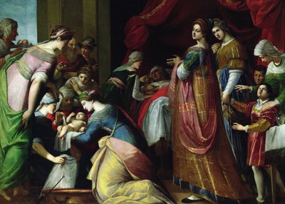 El nacimiento de la Virgen de Jacopo Ligozzi